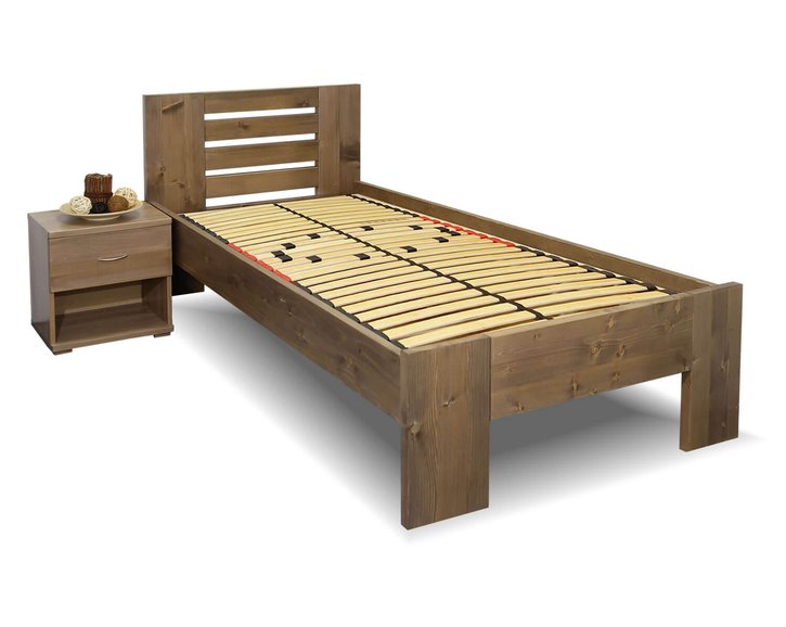 Zvýšená postel z masivu ROSA, masiv smrk, 90x200