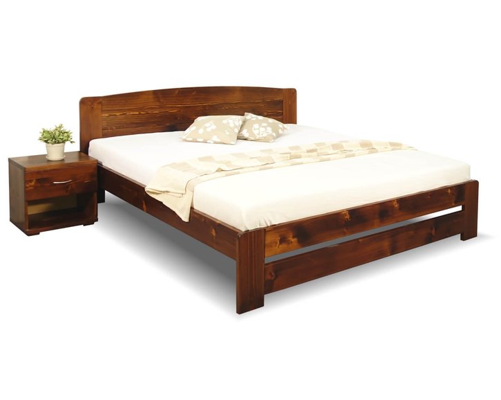 Postel z masivu Justina, 160x200, 180x200, masiv smrk Postel z masivu Justina, 160x200, 180x200, masiv smrk