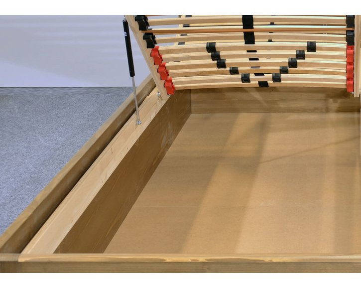 Postel s úložným prostorem Mark, 80x200, 90x200, masiv smrk Postel s úložným prostorem Mark, 80x200, 90x200, masiv smrk