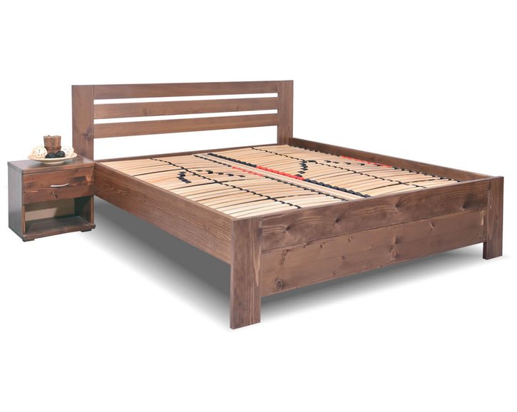 Zvýšená postel z masivu Rita, 160x200, 180x200, masiv smrk Zvýšená postel z masivu Rita, 160x200, 180x200, masiv smrk
