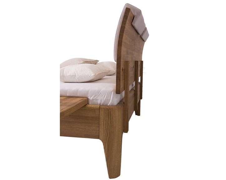 Manželská postel z masivu Fantazie, masiv buk