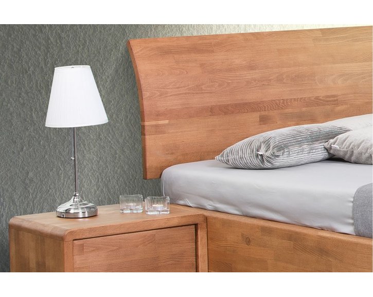 Manželská postel z masivu Fantazie F302, masiv buk