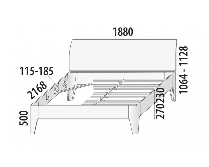 Manželská postel z masivu Fantazie F302, masiv buk