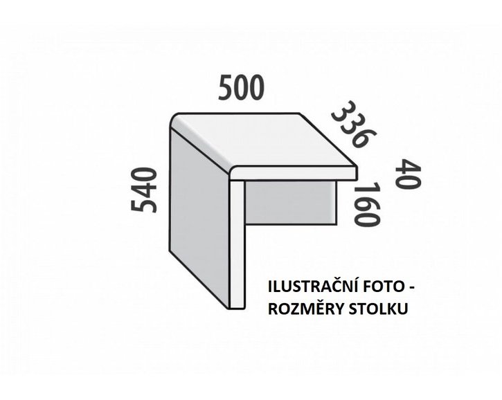 Noční stolek závěsný F322/P/BC - masiv buk Noční stolek závěsný F322/P/BC - masiv buk