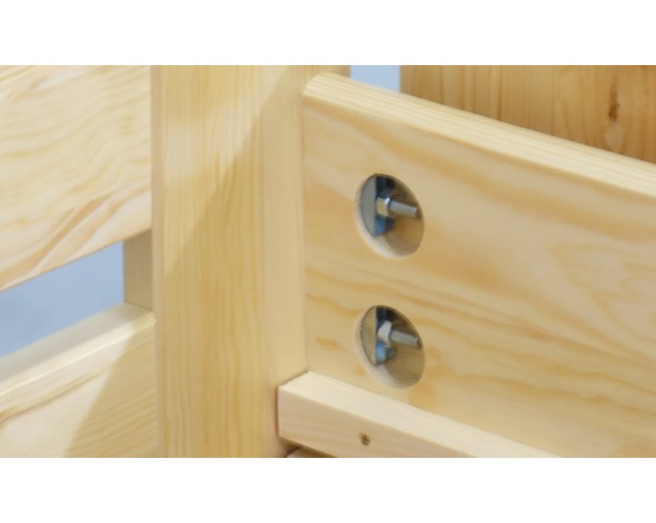 Dřevěná postel dvoulůžko Hanka, masiv borovice Dřevěná postel dvoulůžko Hanka, masiv borovice