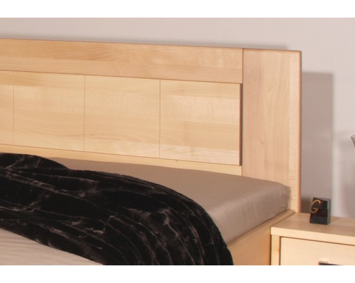 Manželská postel s úložným prostorem OLYMPIA 2. senior 160x200, 180x200, masiv buk