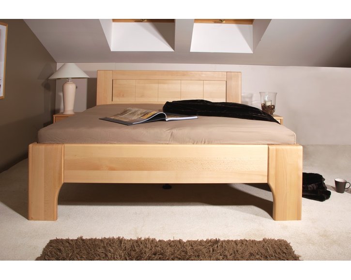 Manželská postel z masivu OLYMPIA 2. senior 160x200, 180x200, masiv buk