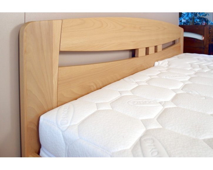 Zvýšená postel z masivu  EVITA 6,  160x200, 180x200, masiv buk