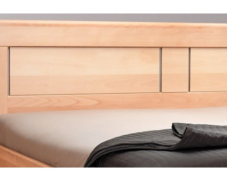 Manželská postel s úložným prostorem HOLLYWOOD 2. senior, masiv buk