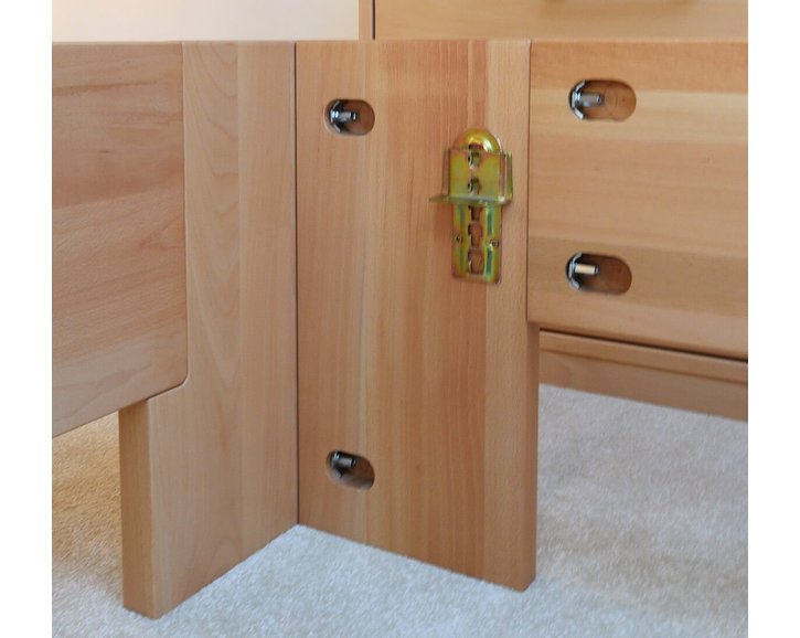 Manželská postel s úložným prostorem MANHATTAN 2 senior, masiv buk