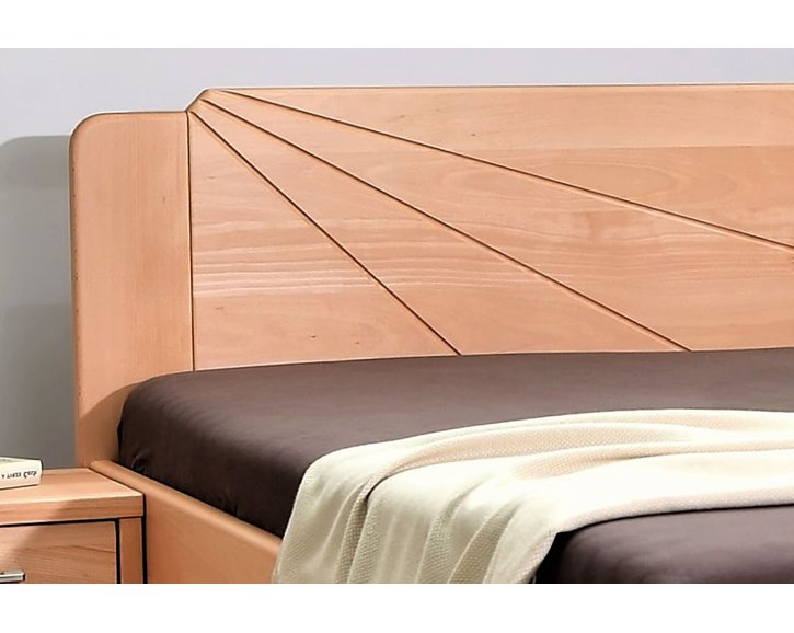 Dřevěná postel z masivu Kleopatra 1, 160x200, 180x200, masiv buk