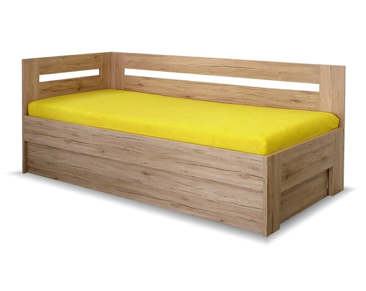 Zvýšená postel s ložným prostorem Erika, 120x200 cm - Levá