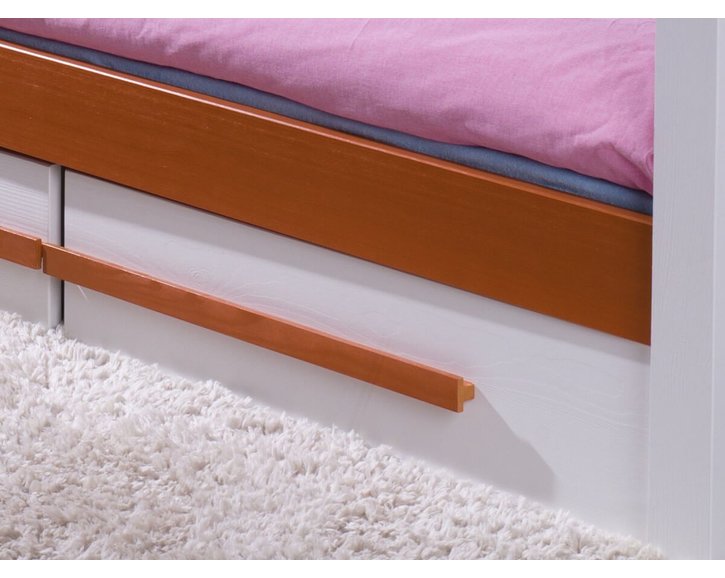 Dětská postel s úložným prostorem Karmen, masiv borovice Dětská postel s úložným prostorem Karmen, masiv borovice