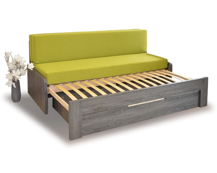 Rozkládací postel DUOVITA bez područek, lamino - pohled č. 1