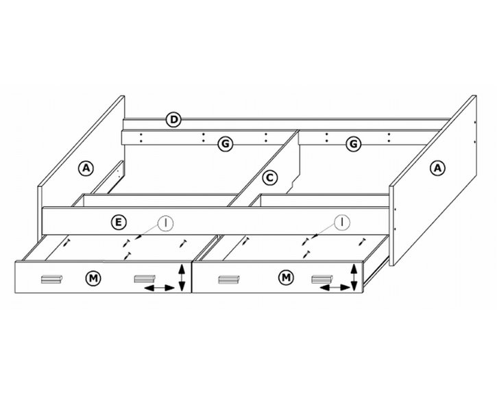 Zvýšená rozkládací postel Kity