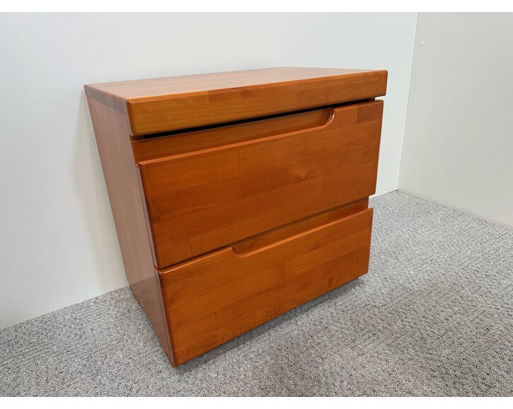 Nočný stolík z masívu, 2-zásuvkový F133, masív buk olše Nočný stolík z masívu, 2-zásuvkový F133, masív buk olše