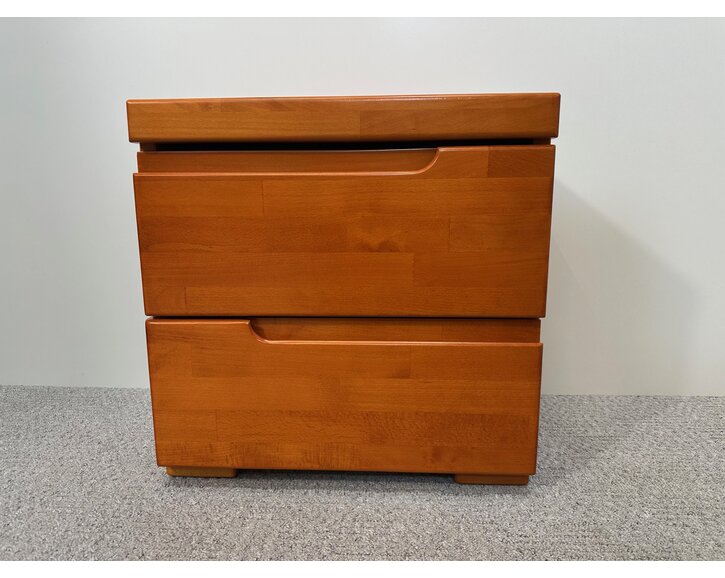 Nočný stolík z masívu, 2-zásuvkový F133, masív buk olše Nočný stolík z masívu, 2-zásuvkový F133, masív buk olše