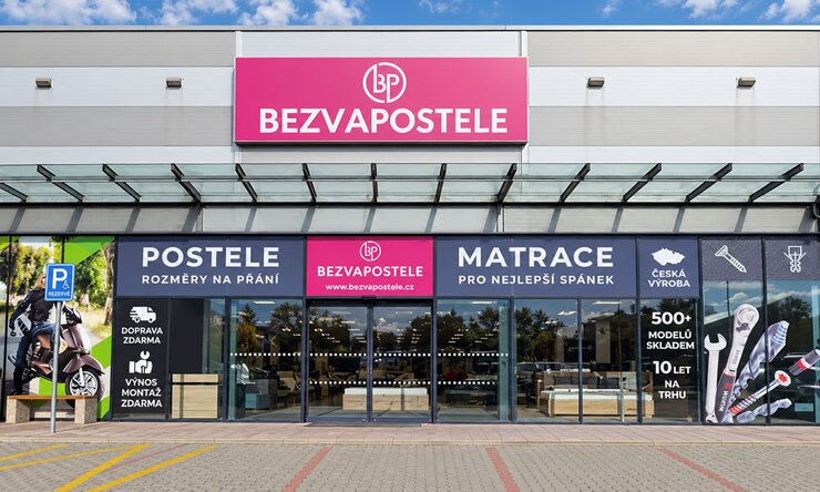 Prodejna a showroom - postele a matrace Praha