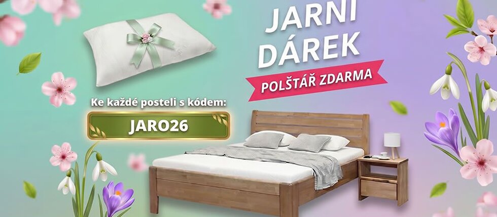 Oslavte s námi JARO – k nové posteli získáte dárek zdarma!